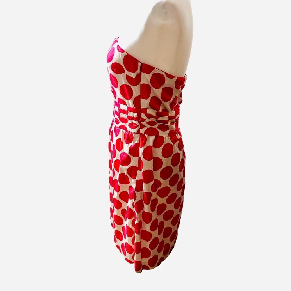 The Limited Pink Polka Strapless Dot Dress Sz8 - Picture 6 of 13
